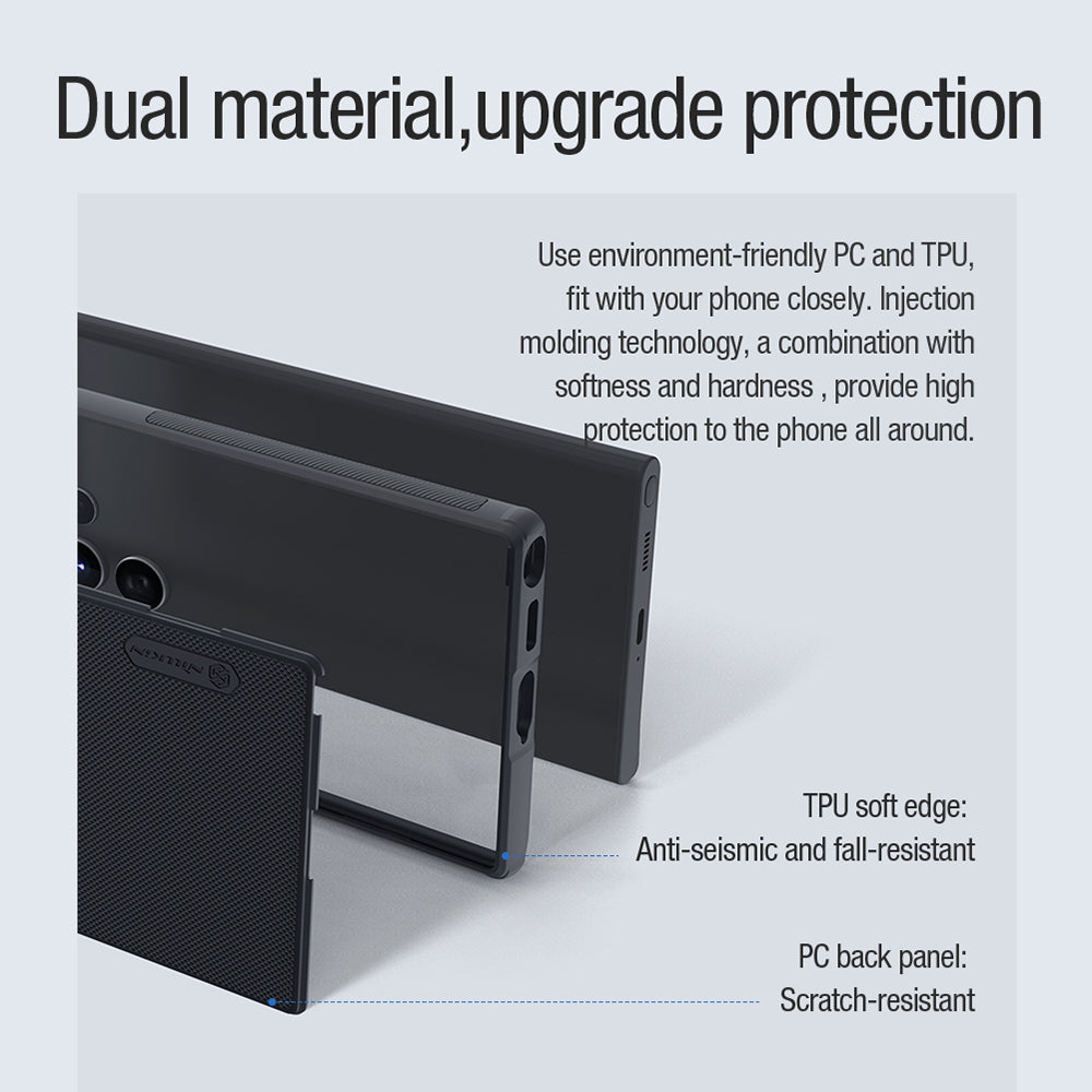 NILLKIN Frosted Shield Pro pro Samsung Galaxy S22 Ultra 5G magnetické pouzdro na telefon PC + TPU kryt telefonu NILLKIN Frosted Shield Pro pro Samsung Galaxy S22 Ultra 5G magnetické pouzdro na telefon PC + TPU kryt telefonu